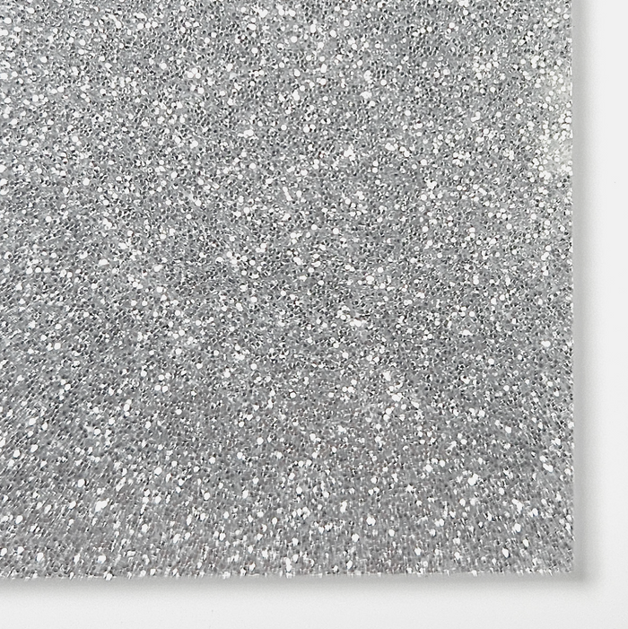 Silver Glitter Cast Acrylic
