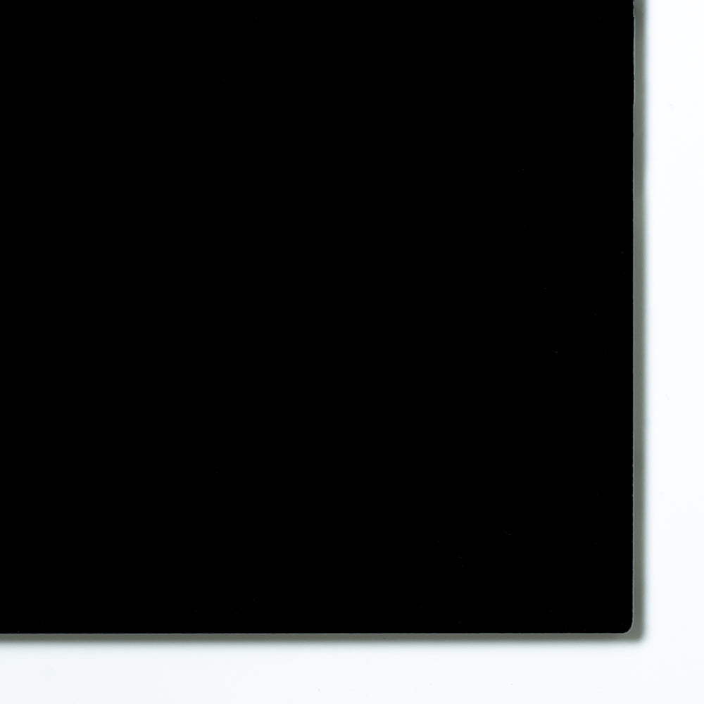 2025 Black opaque cast acrylic sheet sample with penny for scale