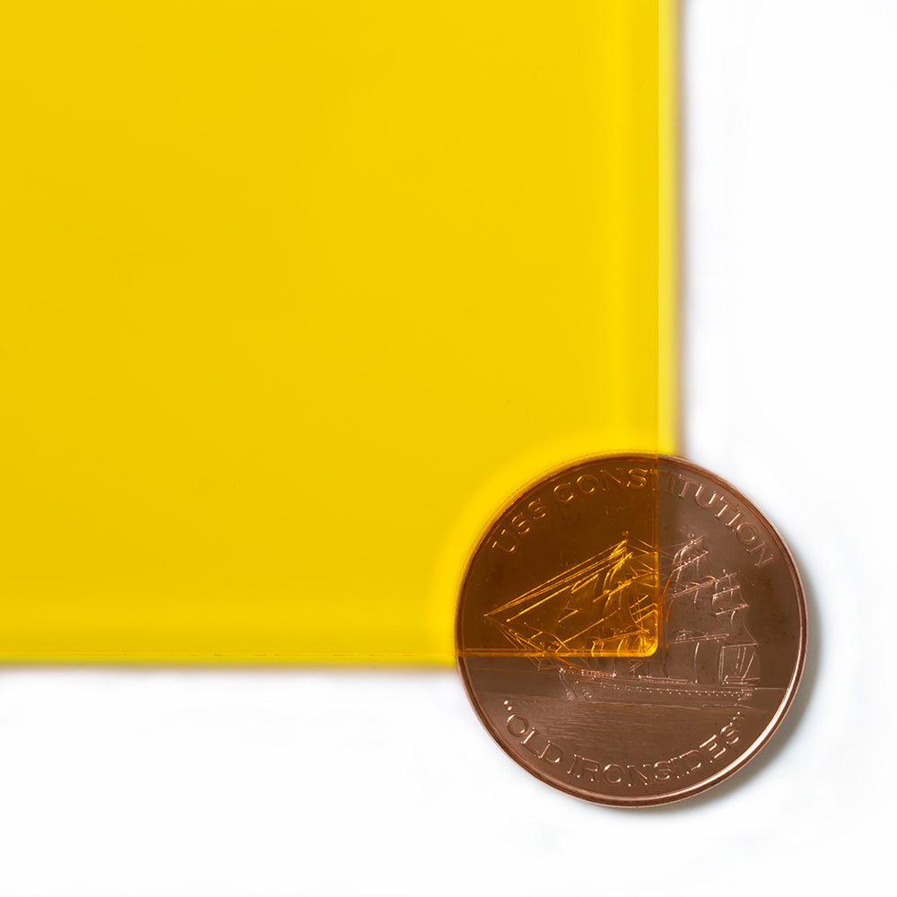 2208 Yellow transparent cast acrylic sheet, second view