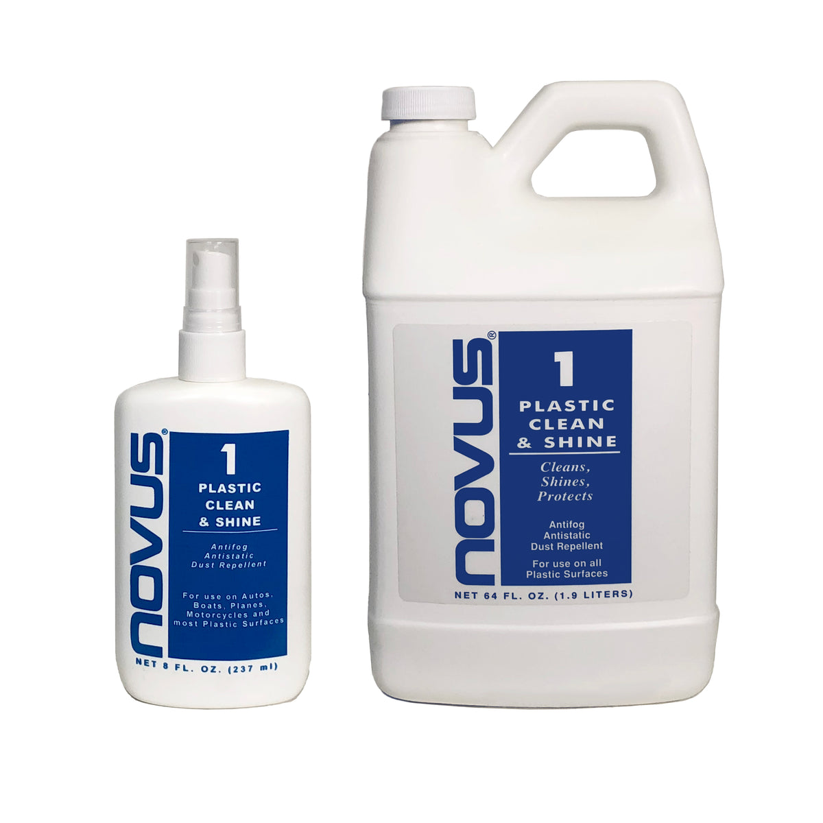 Novus 1 plastic clean and shine bottle